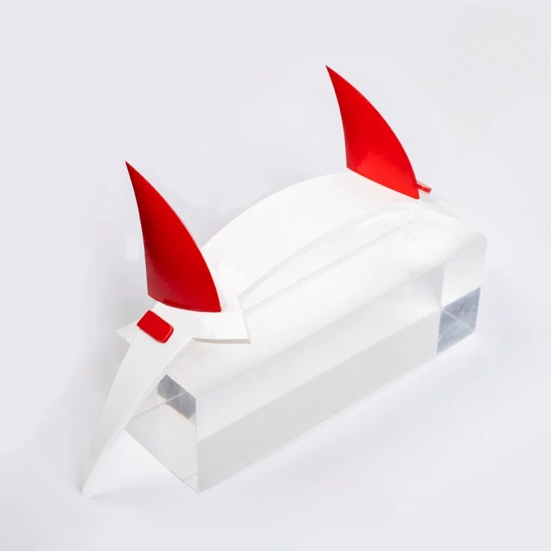 Women'S Red Accessories - Anime Zero Two Cosplay Red White