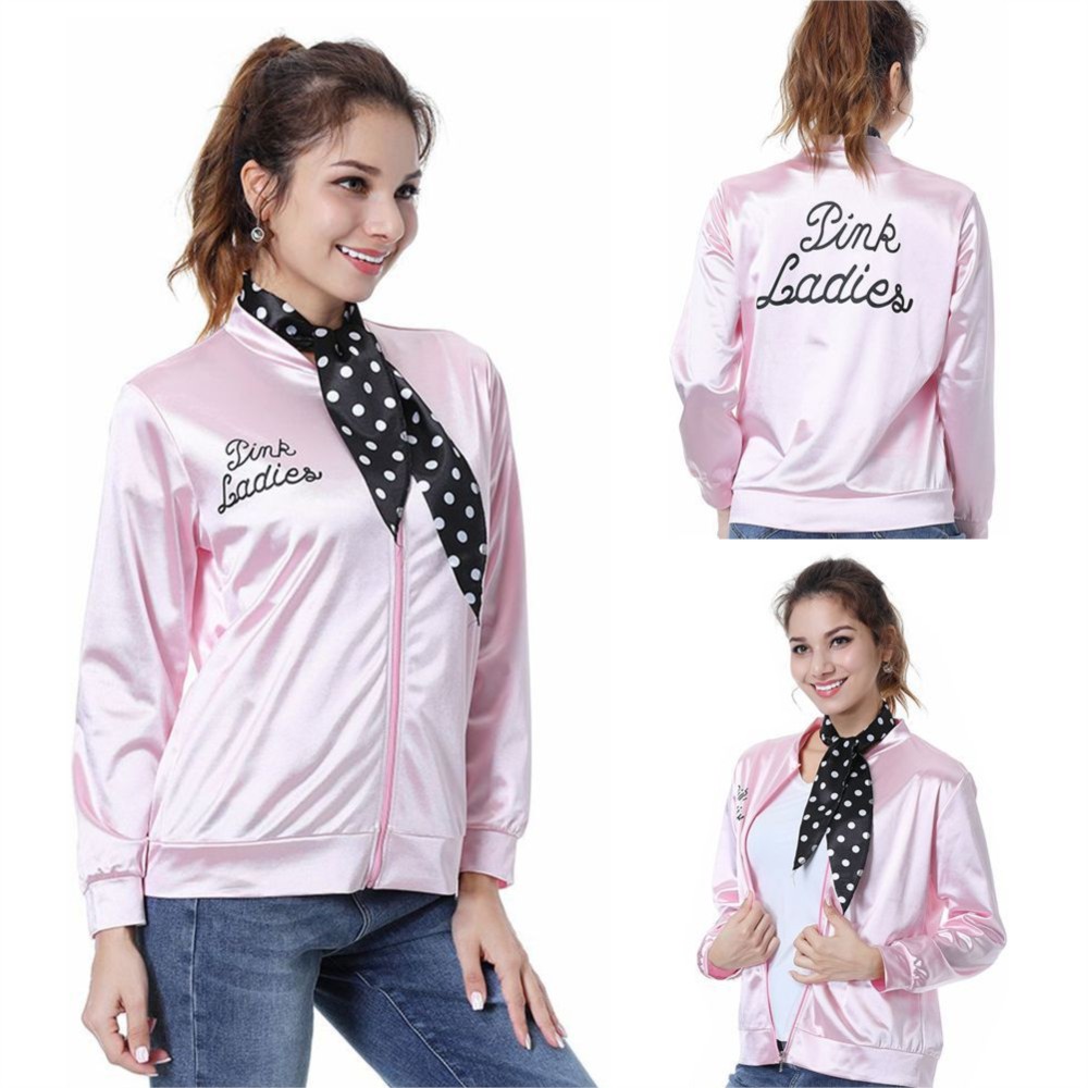 Women'S Accessories Clothing - Pink Ladies Grease Cosplay Shirt Costume