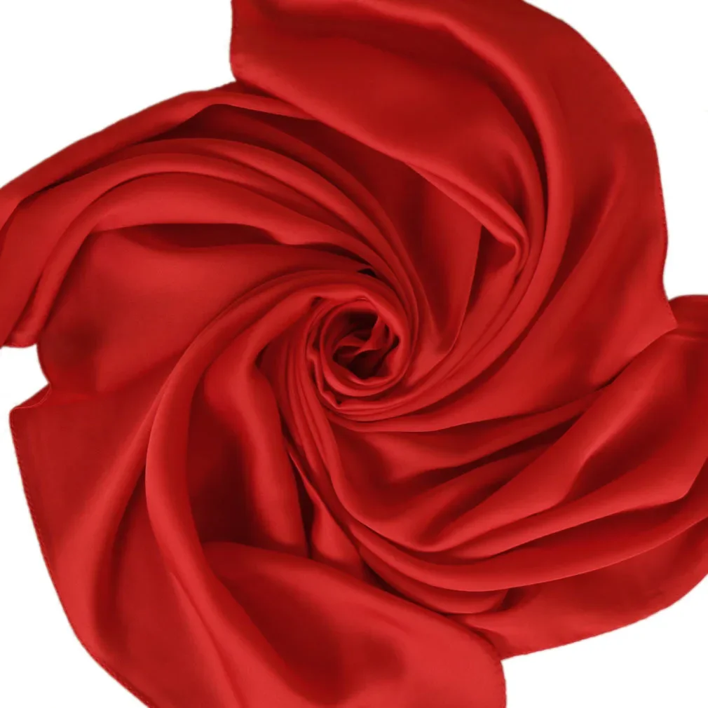 Satin Scarf Women 70cm Solid C - đánh giá và giá Silk Scarf Square