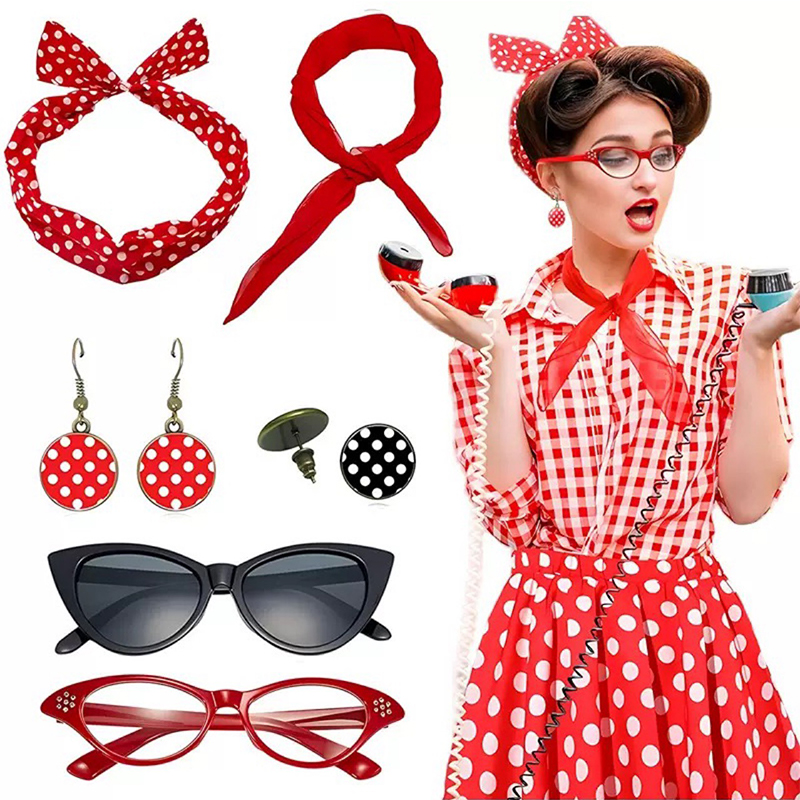 1950s Fancy Dress Costume Acce - đánh giá và giá Women'S Accessories In The 1950S