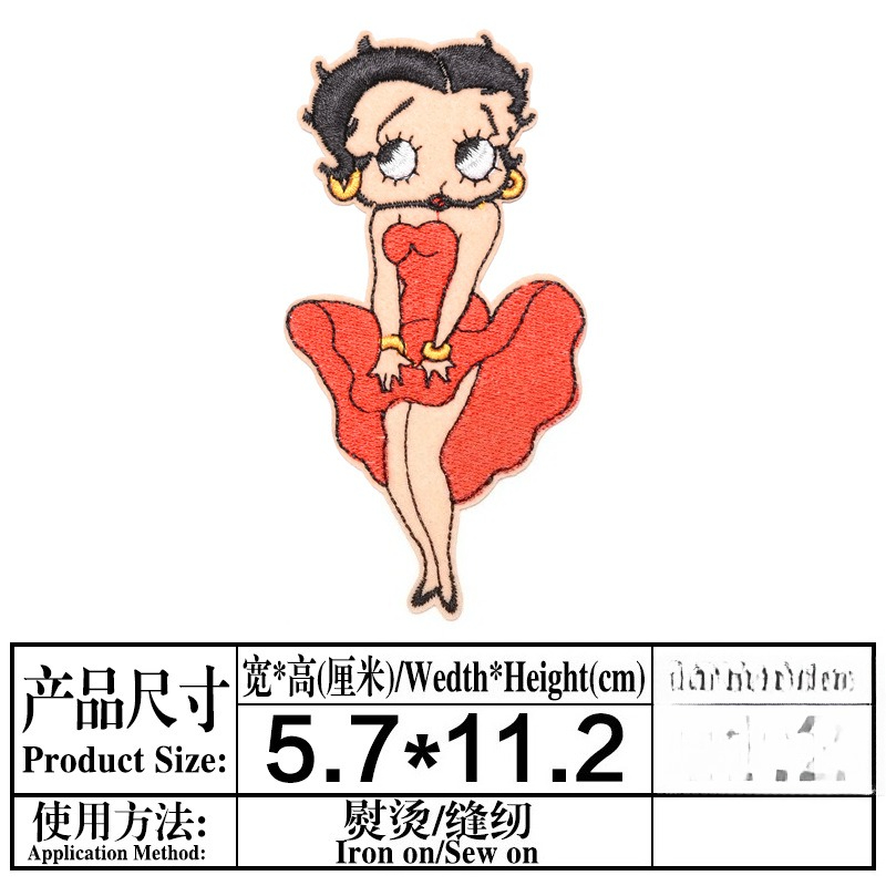 Betty Boop Patch High Color Va - đánh giá và giá Women'S Accessories Clothing