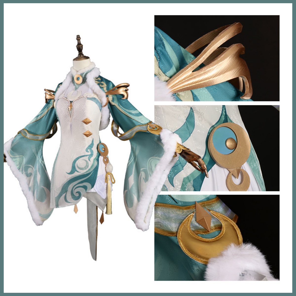 Game Zibai Cosplay Costume Gre - đánh giá và giá Women'S Accessories Clothing