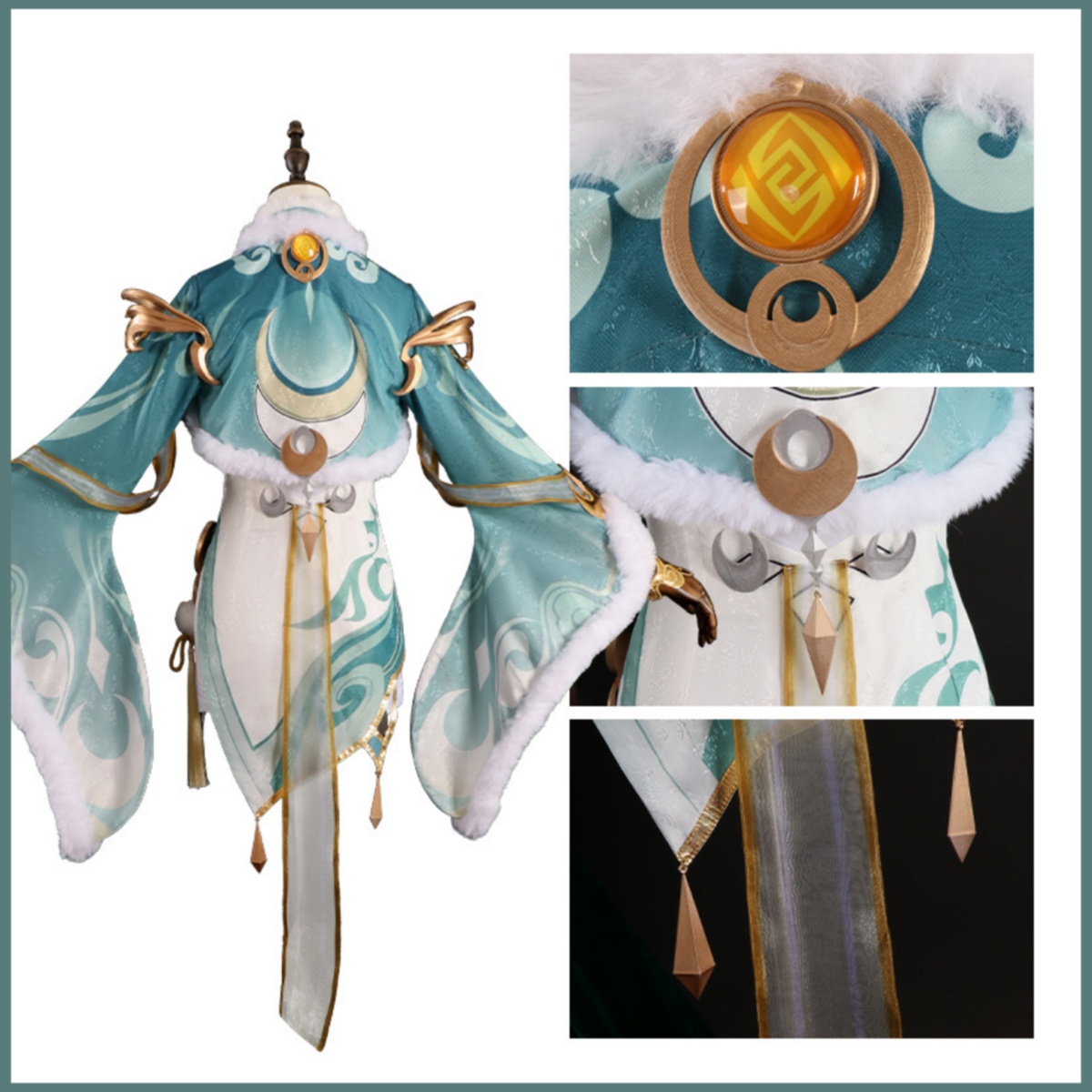 Game Zibai Cosplay Costume Gre - đánh giá và giá Women'S Accessories Clothing