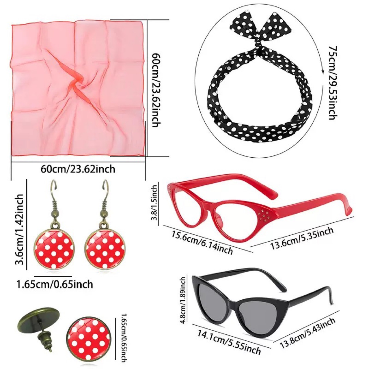1950s Retro Party Cosplay Dres - đánh giá và giá Women'S Accessories In The 1950S
