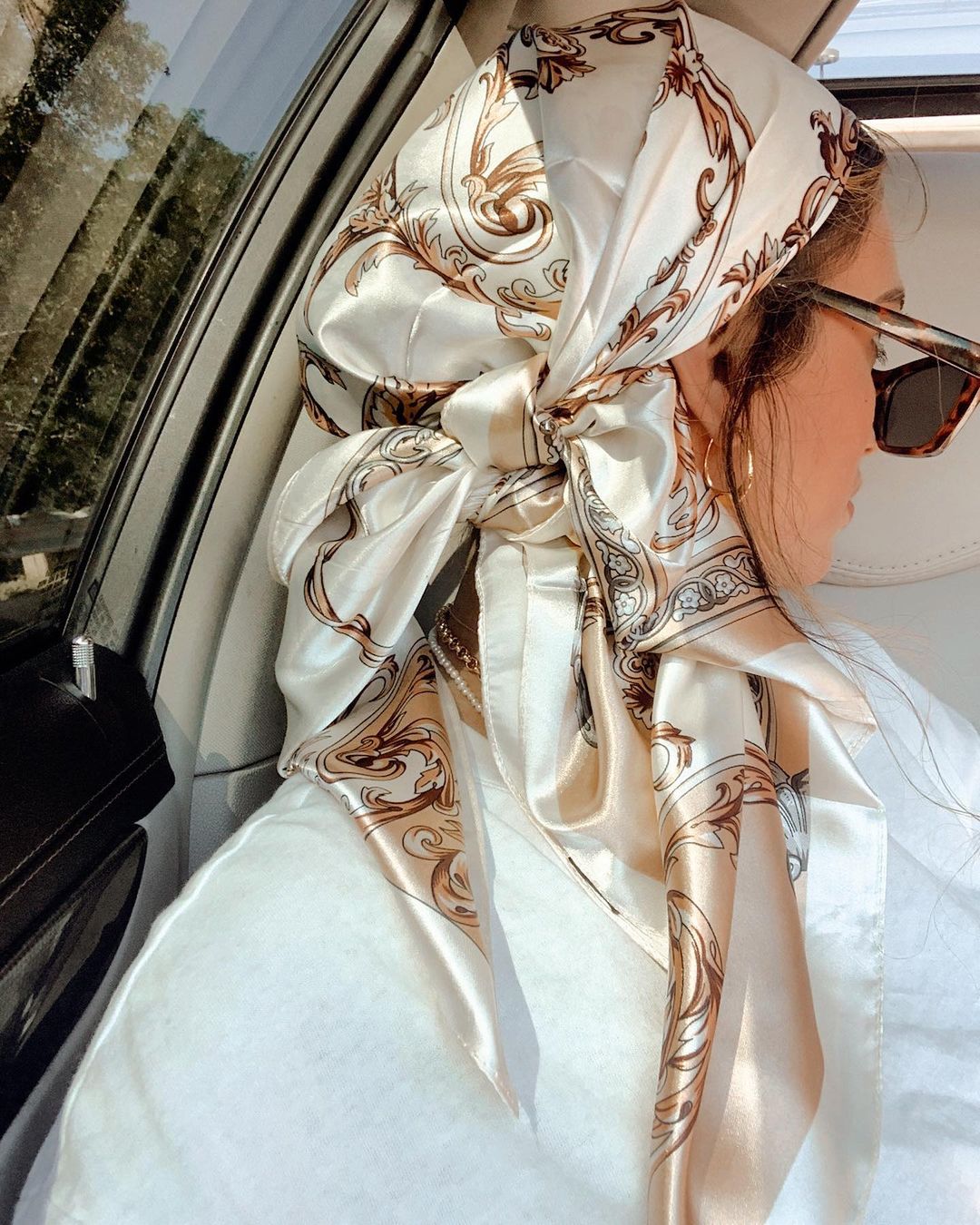 Satin Square Scarf Women Musli - đánh giá và giá Silk Scarf Square