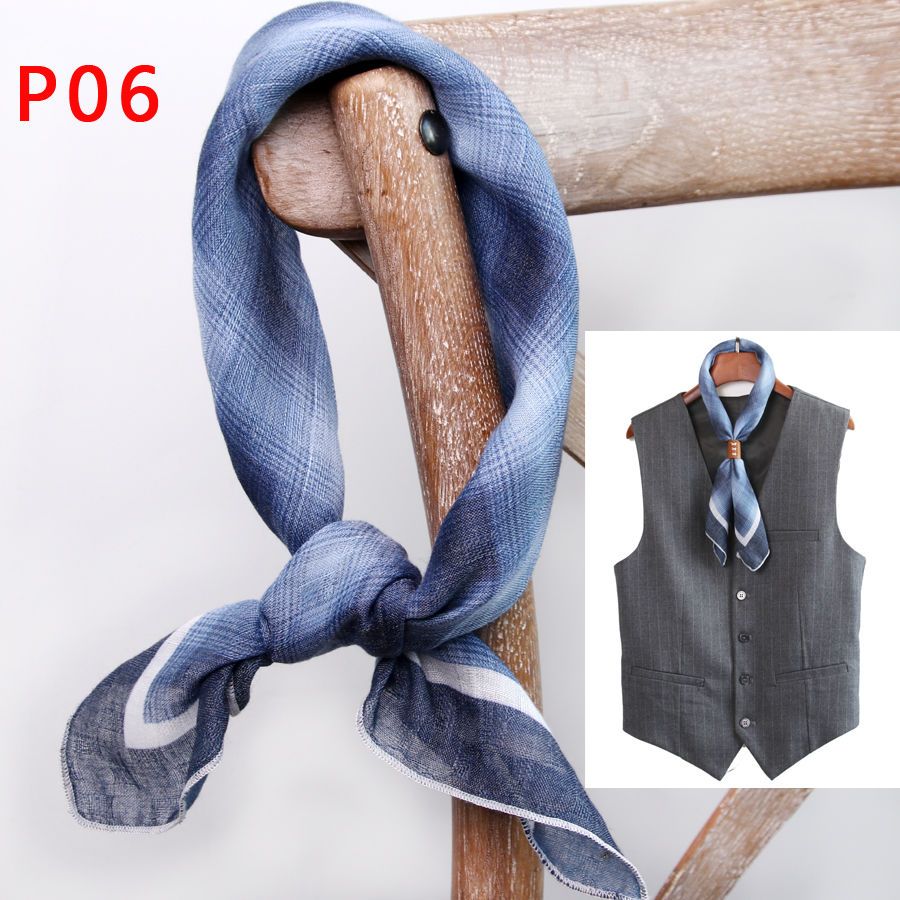 Men's Square Scarf with Button - đánh giá và giá Silk Scarf Square