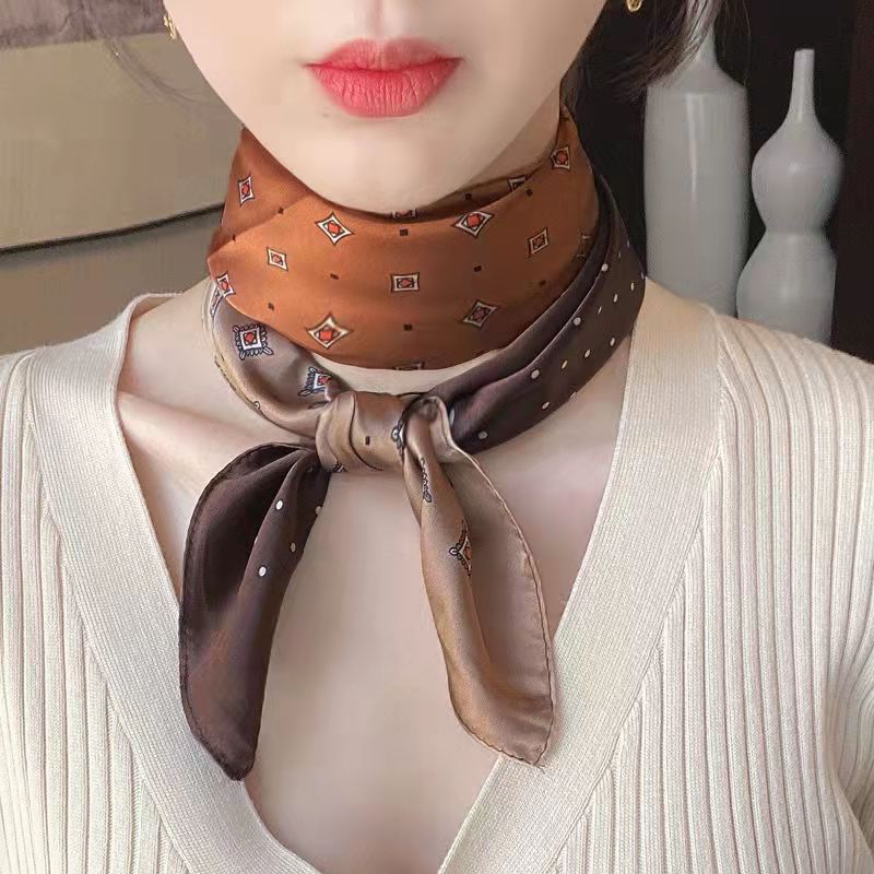 New Fashion Zebra Printed Squa - đánh giá và giá Silk Scarf Square