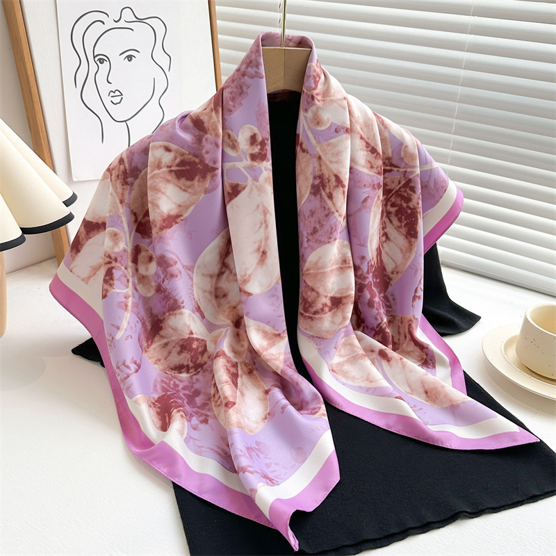 Retro 90cm Printed Large Squar - đánh giá và giá Silk Scarf Square