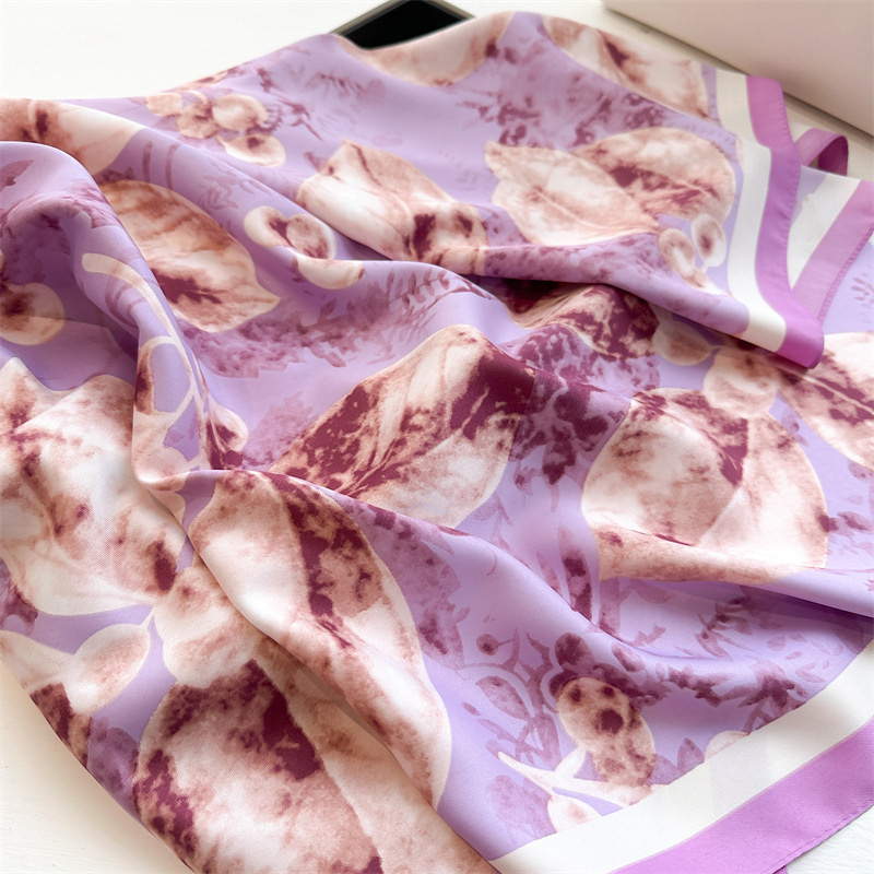 Retro 90cm Printed Large Squar - đánh giá và giá Silk Scarf Square