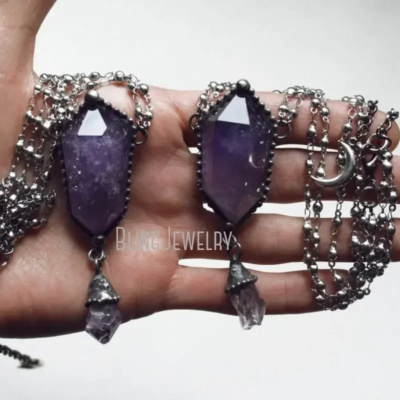 10pcs Amethyst Crystal Necklac - đánh giá và giá Women'S Emo Accessories