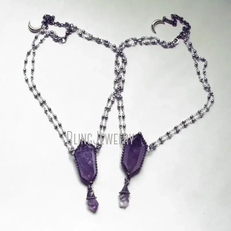 10pcs Amethyst Crystal Necklac - đánh giá và giá Women'S Emo Accessories