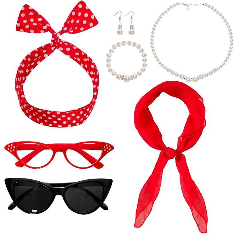 7PCS 1950s Costume Accessories - đánh giá và giá Women'S Accessories In The 1950S