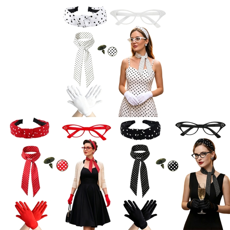 5Pcs 1950S Women Costumes with - đánh giá và giá Women'S Accessories In The 1950S
