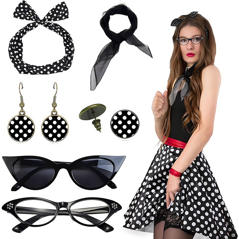 Carnival 1950S Party Polka Dot - đánh giá và giá Women'S Accessories In The 1950S
