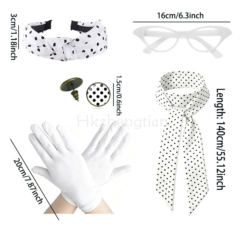 1950s Retro Polka Dot Accessor - đánh giá và giá Women'S Accessories In The 1950S